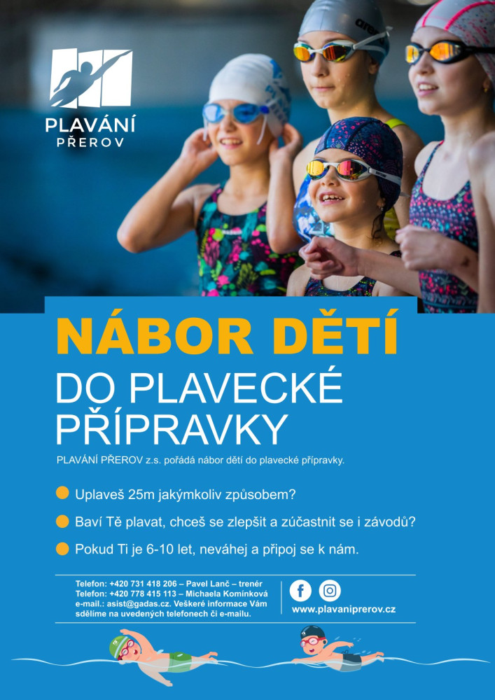 Plakát náboru dětí do přípravky
